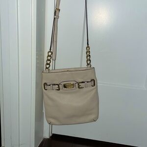 Michael Kors Crossbody Purse - Off-White/cream & Gold - New Without Tags